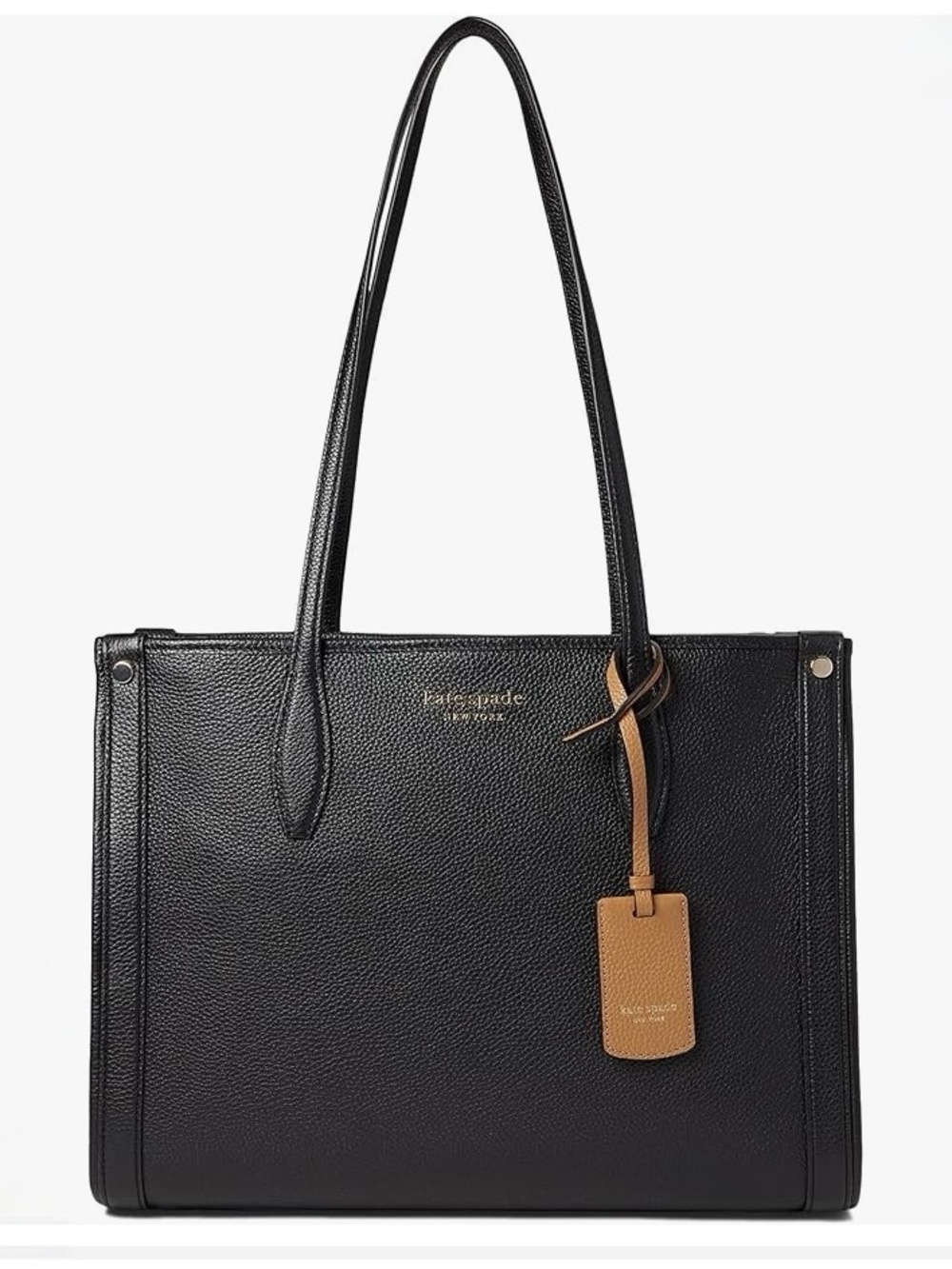♠️ Kate Spade Market Tote in Black Pebbled Leather ♠️